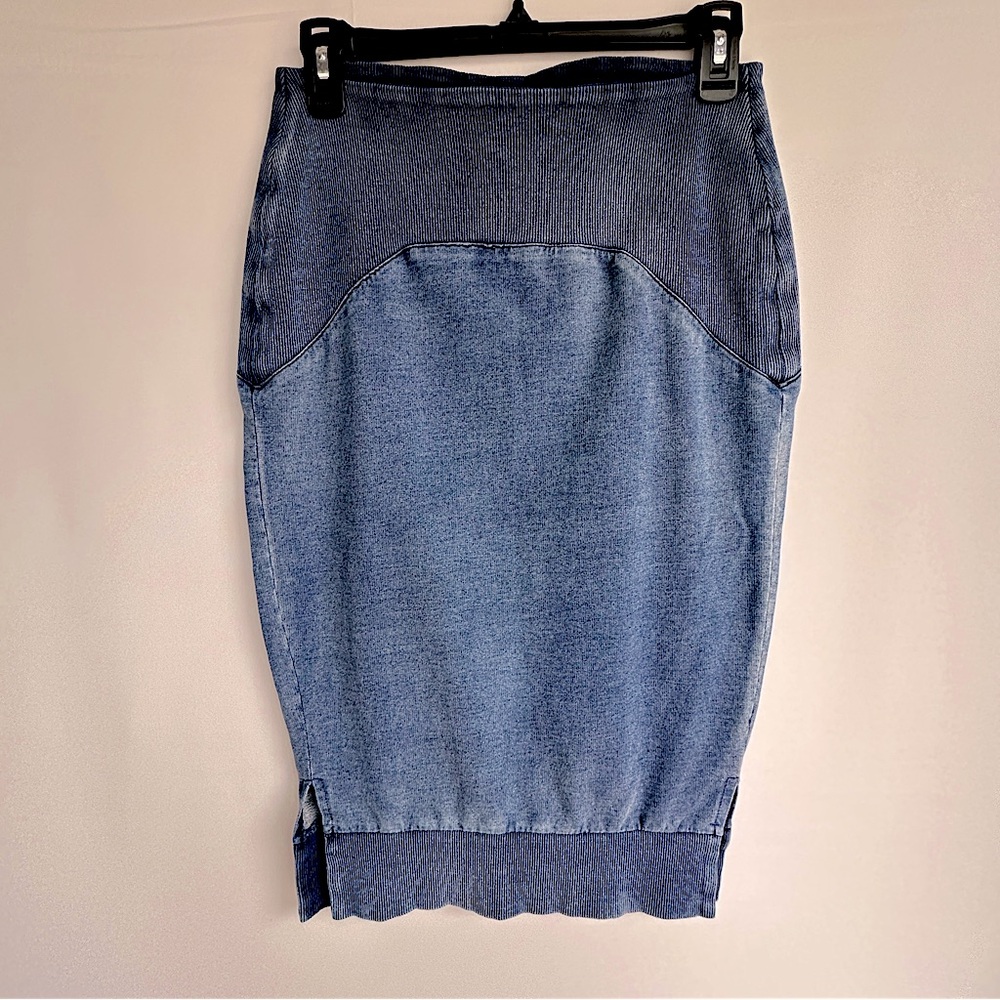 Standards and Practices cotton Spandex Pencil Sweatshirt Skirt Size M